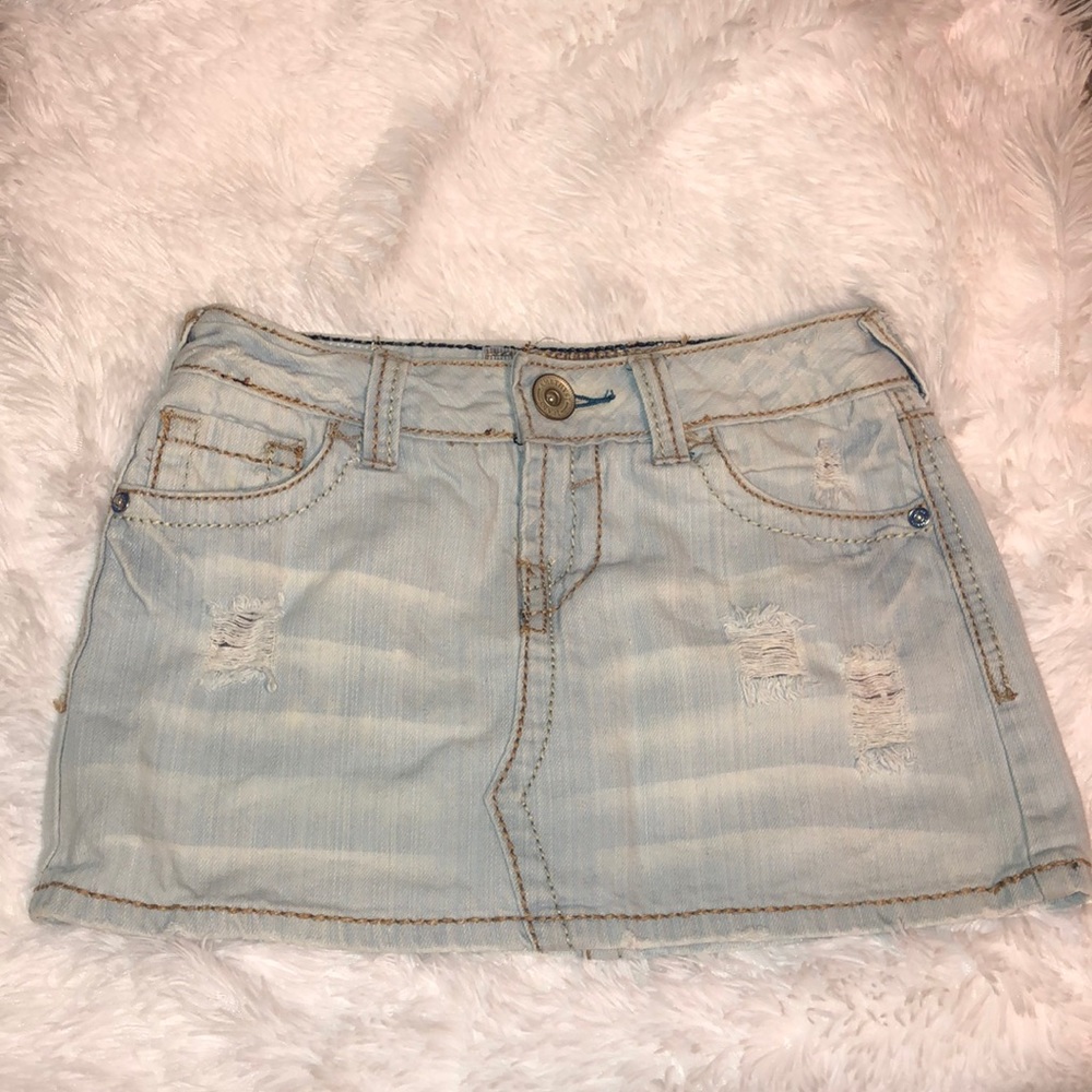 Amethyst blue jean skirt Size 1.
